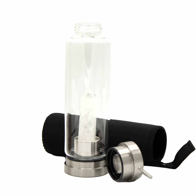 Obelisk Quartz Infused Glass Water Bottle - Crystal Clean by Brand/Model