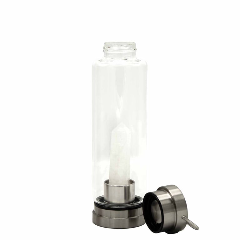 Obelisk Quartz Infused Glass Water Bottle - Crystal Clean by Brand/Model