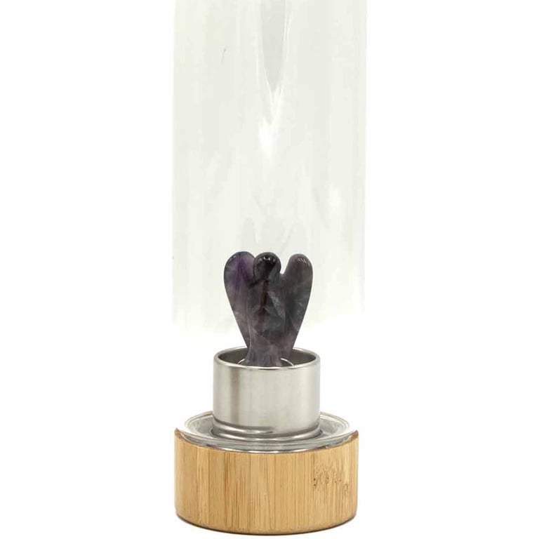 Amethyst Crystal Infused Water Bottle - Angel Relaxation