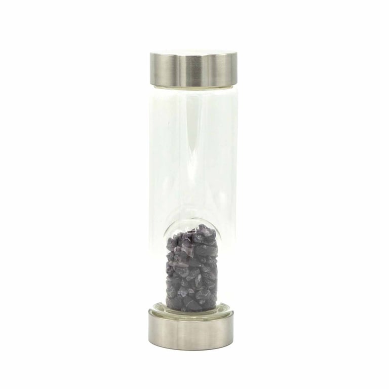 Amethyst Crystal Infused Water Bottle - Relaxing Hydration by Brand Name