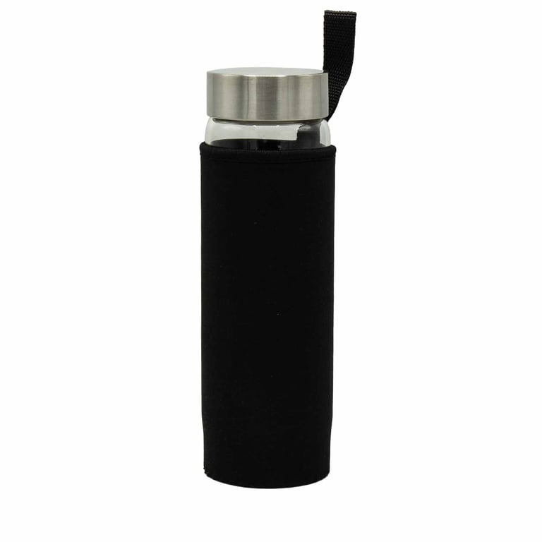 Tiger s Eye Infused Glass Water Bottle - Crystal Chips by Your Brand