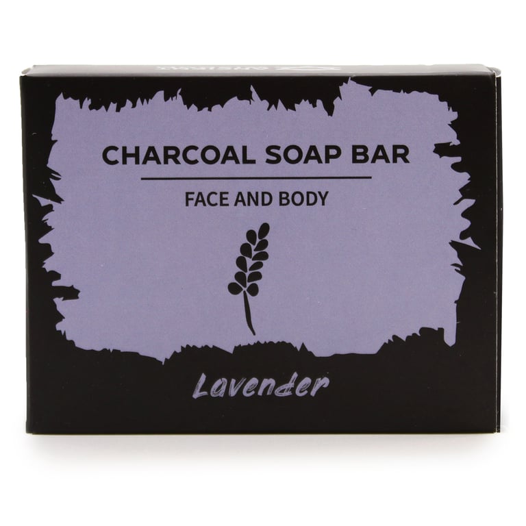Charcoal-Based Soap for Acne Prone Skin - 85g Natural Lavender Cleanser