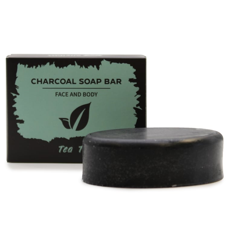 Charcoal Tea Tree Natural Antibacterial Soap 85g Bar