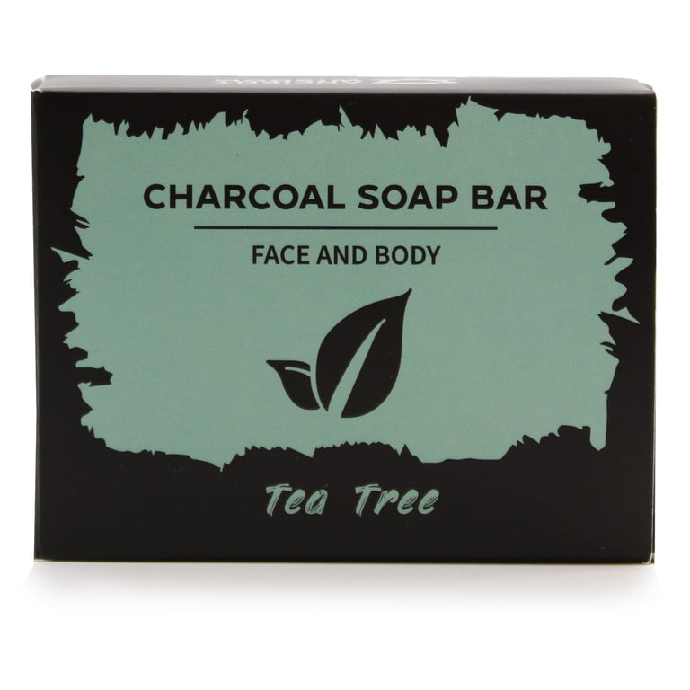 Charcoal Tea Tree Natural Antibacterial Soap 85g Bar