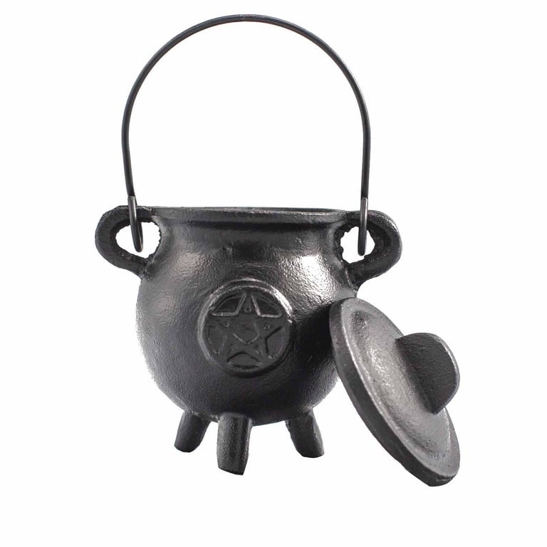 6.5x13cm Cast Iron Cauldron - Traditional Design - Brand Name