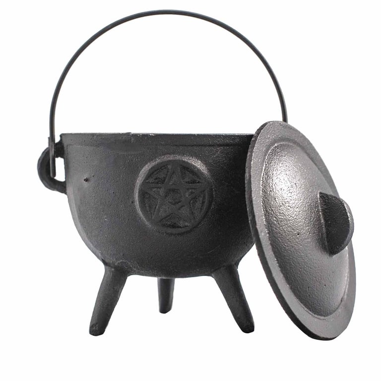 11x13cm Cast Iron Cauldron - Pentagon Design - Brand/Model