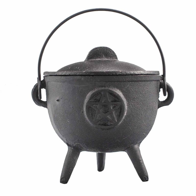 11x13cm Cast Iron Cauldron - Pentagon Design - Brand/Model