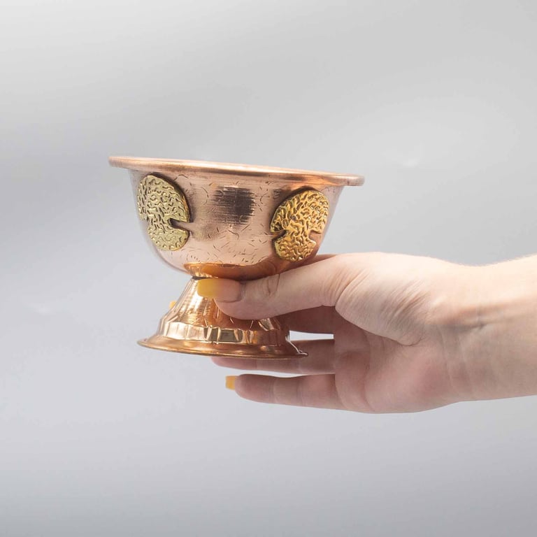 12cm Copper Tree of Life Chalice - Decorative Artwork by Unnamed Brand