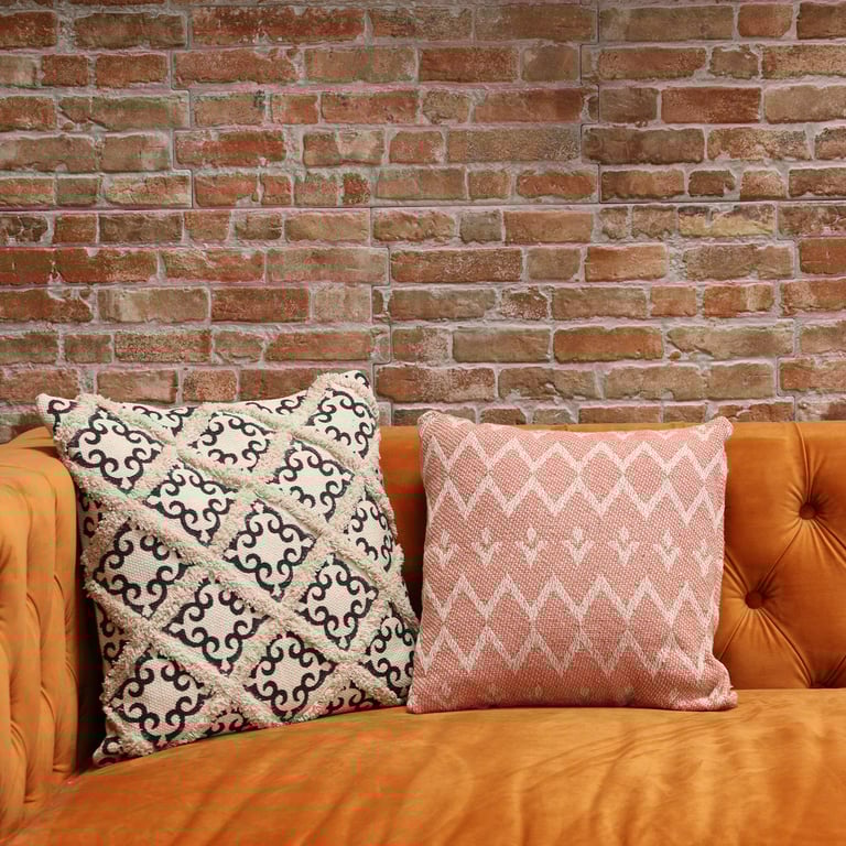 Classic Cushion Cover - Herringbone Fine Grey 40x40cm Home Decor Sofa Accessory