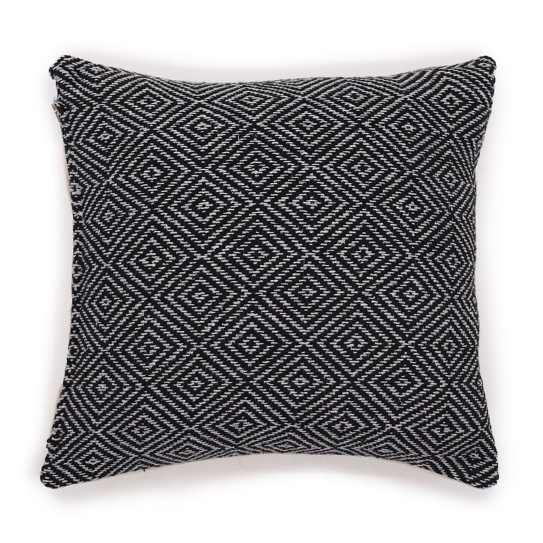 Classic Maze Cushion Cover - 40x40cm Black Home Decor Sofa Decoration