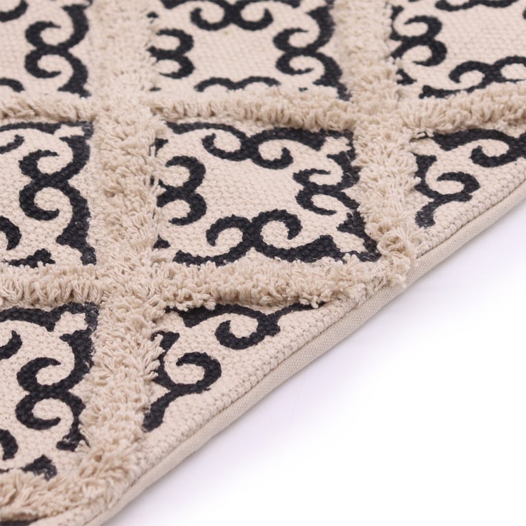 Luxury Criss-Cross Printed Cushion Cover - 45x45cm Square Design