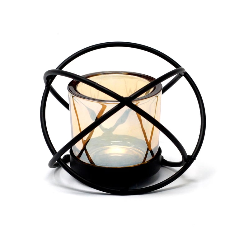 Iron Votive Candle Holder - 1 Cup Single Ball Centrepiece Decorative Stand