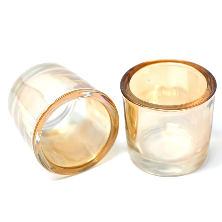 Spare Glass Cup for Votive Candle Holder - Replacement Glass Candle Cup Accessory