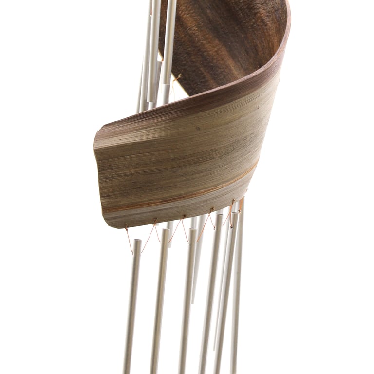 Handcrafted Coconut Leaf Wind Chimes - Natural, Eco-Friendly Outdoor Decor