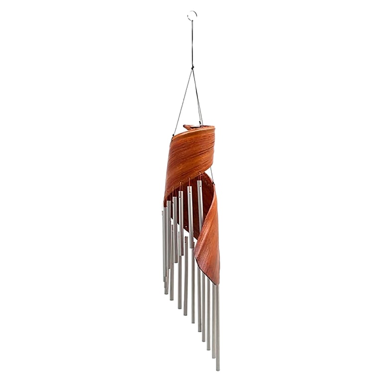 Handcrafted Coconut Leaf Wind Chimes - Natural, Eco-Friendly Outdoor Decor
