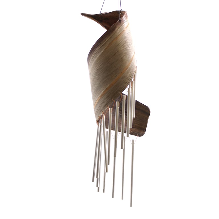 Handcrafted Coconut Leaf Wind Chimes - Natural, Eco-Friendly Outdoor Decor