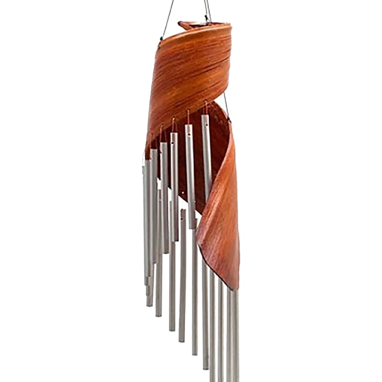 Handcrafted Coconut Leaf Wind Chimes - Natural, Eco-Friendly Outdoor Decor
