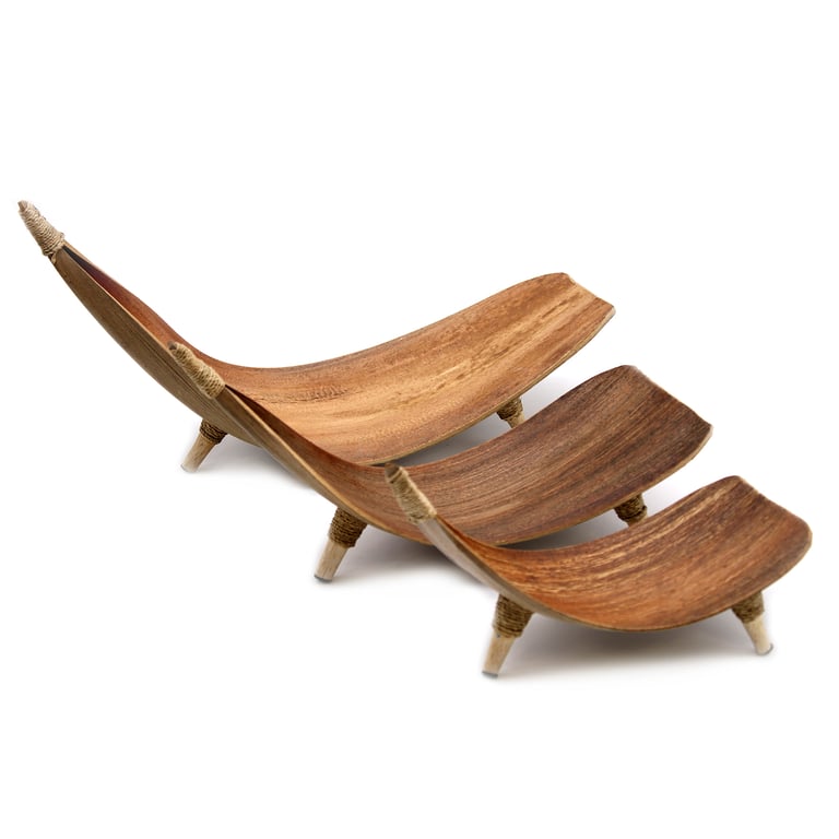 Natural Coconut Leaf Bowl Set - Eco-friendly & Durable