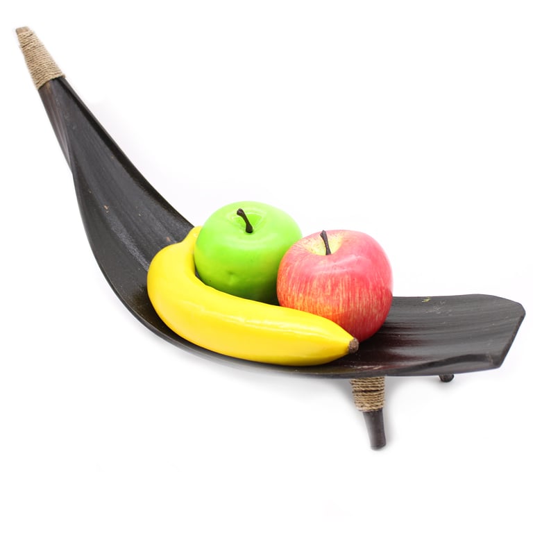 Coconut Leaf Fruit Bowl Set (Chocolate) - Natural & Eco-Friendly