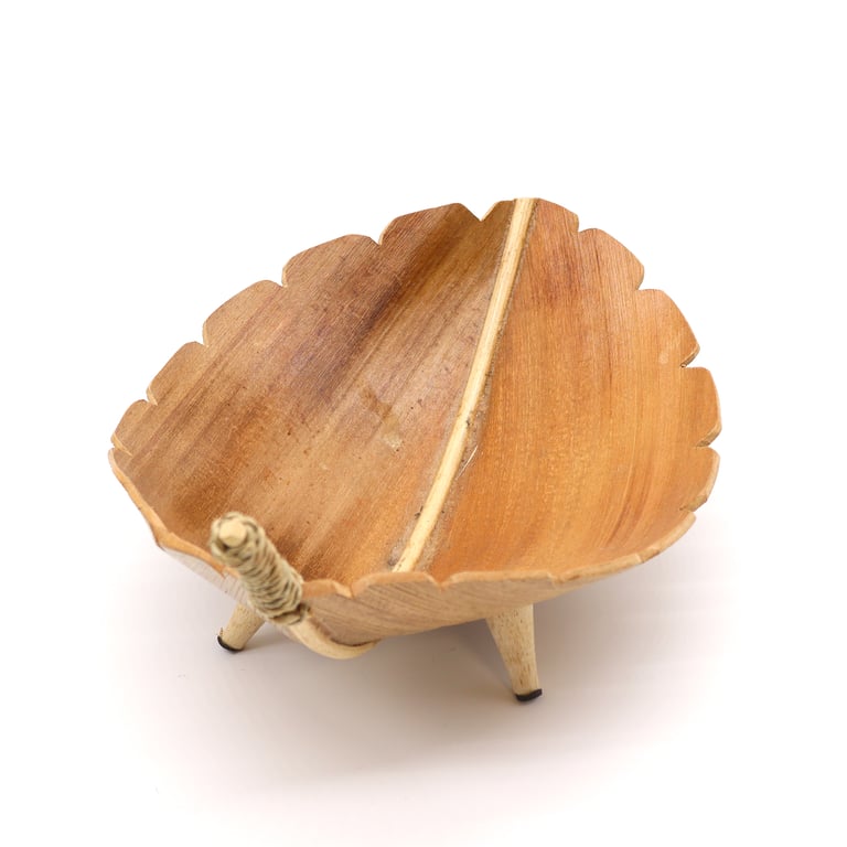 Coconut Leaf Large Fruit Bowl - Natural and Eco-Friendly Organic Bowl Made from Sustainably Harvested Leaves