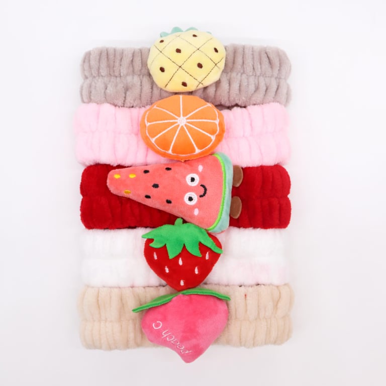 Fruity Assorted Makeup Headbands - Cute & Adjustable Style