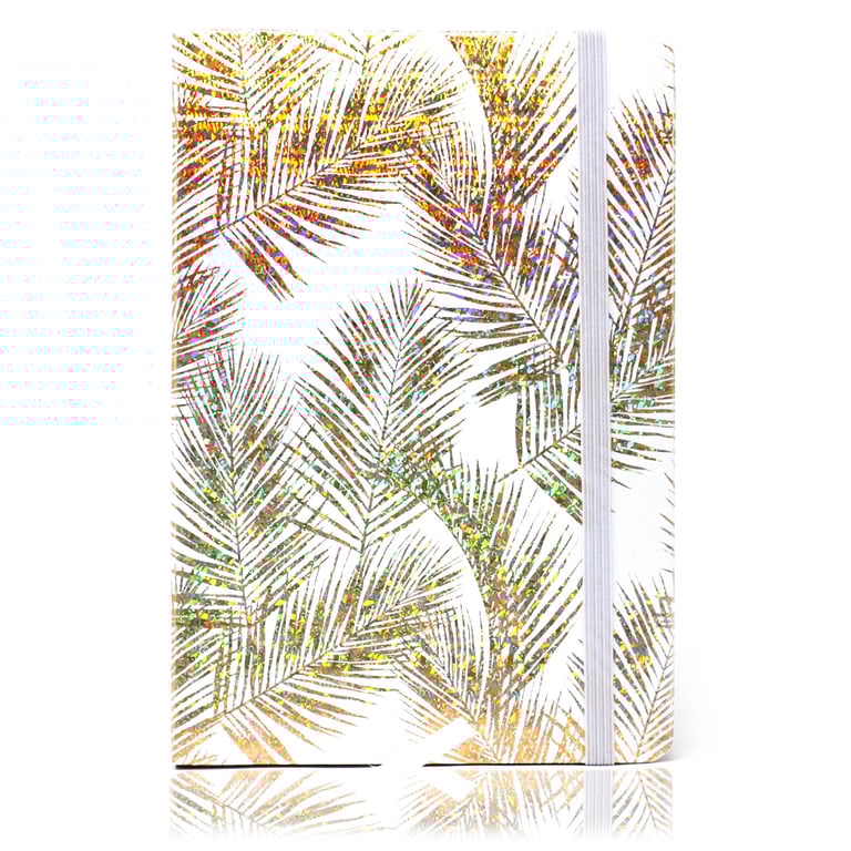 Cool A5 Notebook - Assorted Golden Tropical Designs for Artists and Creatives