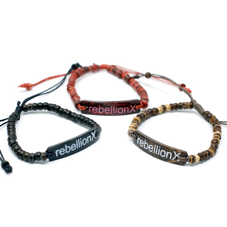 Coco Slogan Bracelet Rebellion X - Customizable Trendy Statement Jewelry Accessory
