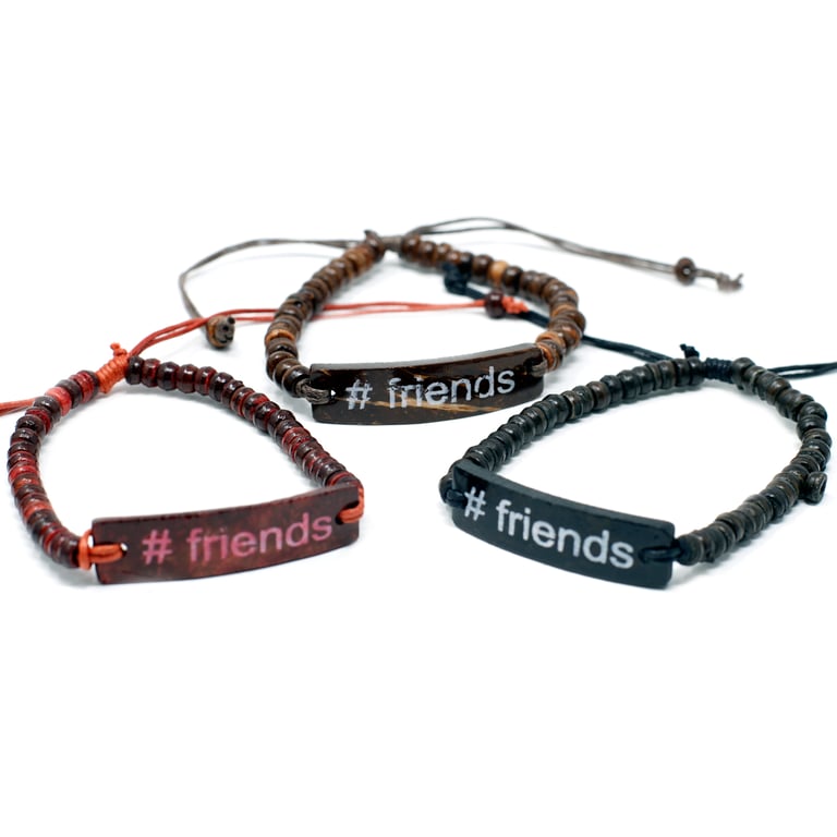 Coco Slogan Friendship Jewelry - Personalized Trendy Friends Bracelet