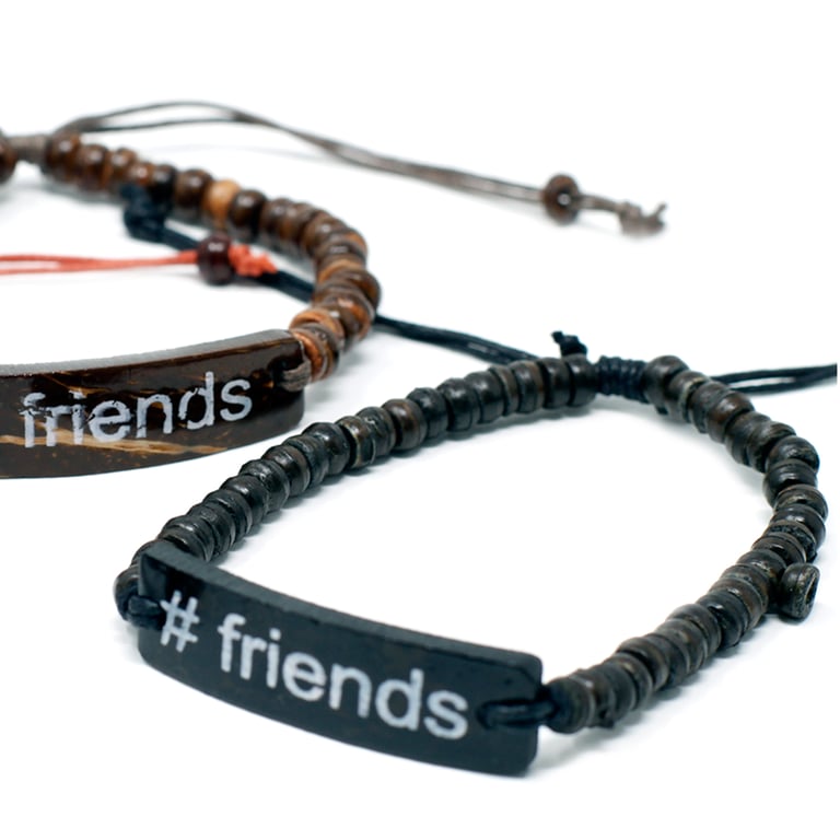 Coco Slogan Friendship Jewelry - Personalized Trendy Friends Bracelet