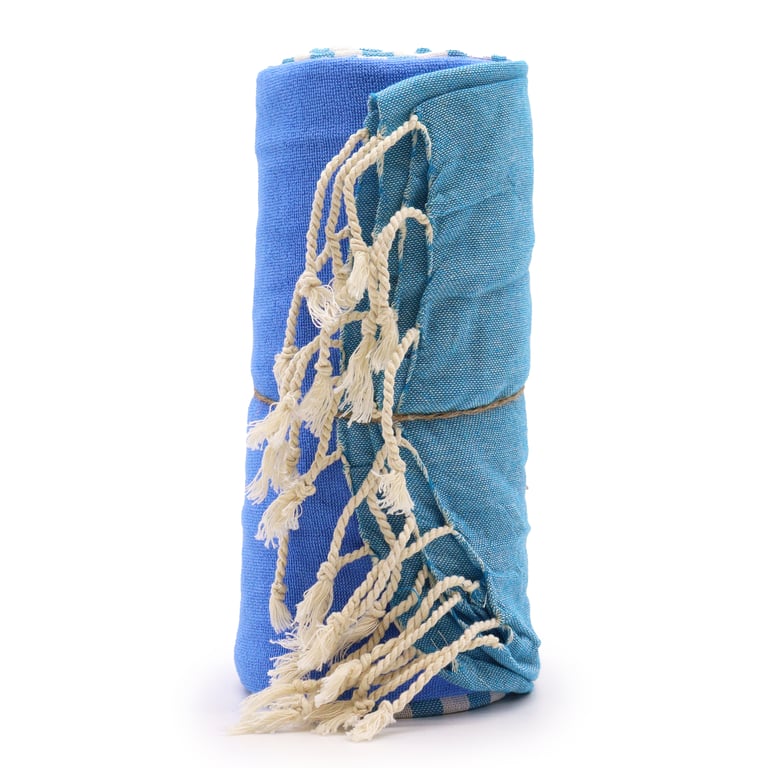 100x180 cm Sky Blue Cotton Towel - Pario