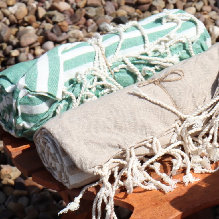 Cotton Pario Throw - 100x180 cm Warm Sand Home Decor Cotton Blanket