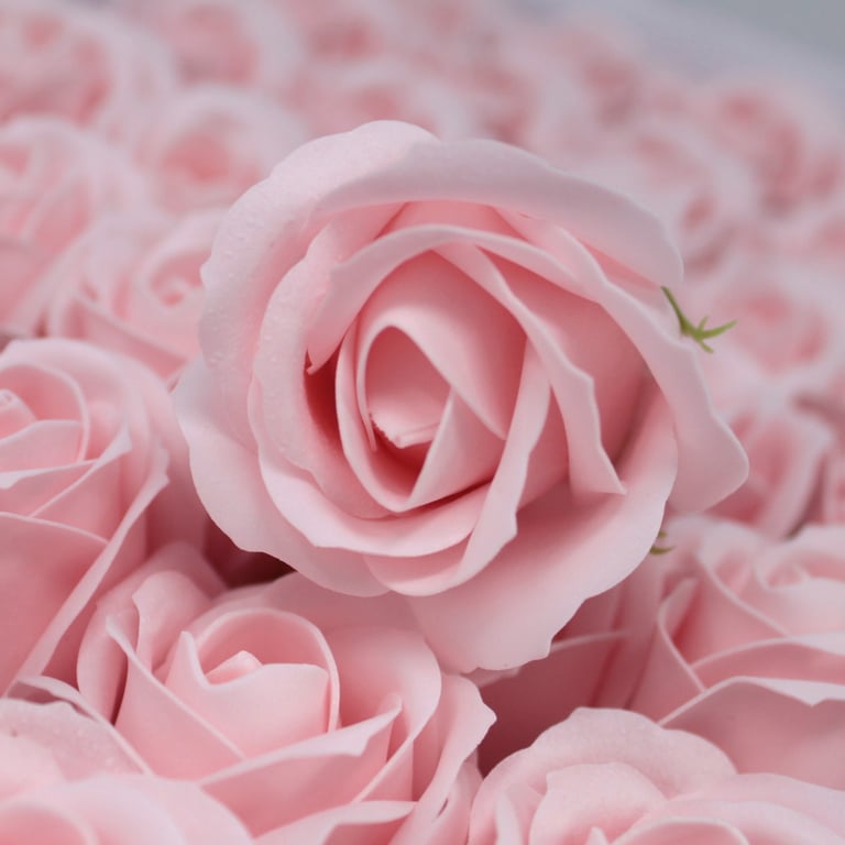 Handcrafted Rose Soap Flowers - Pink Beauty Decorations for Home