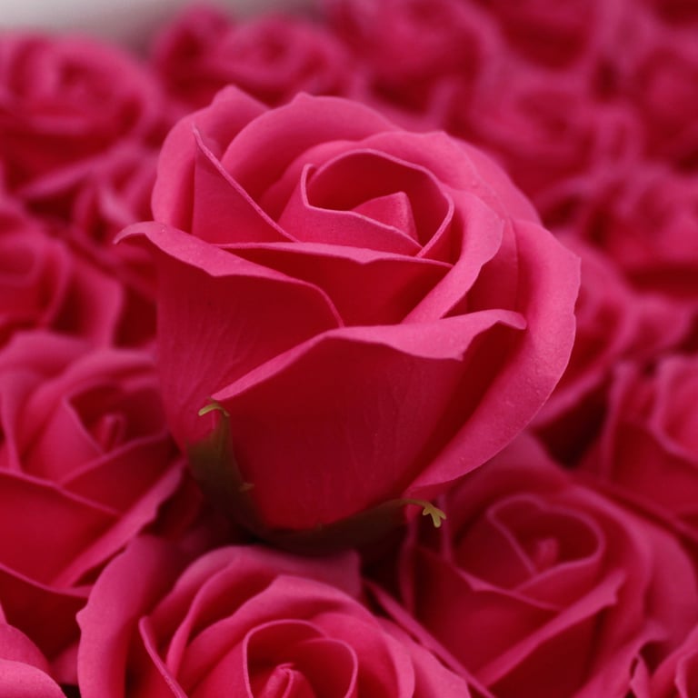 Handmade Craft Soap Flowers - Med Rose Scented Home Decor