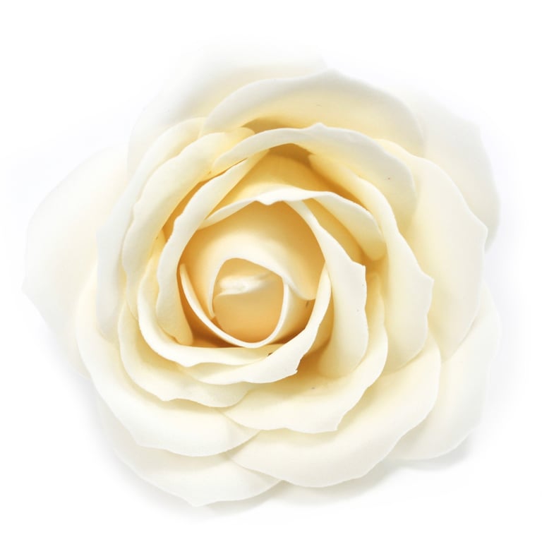 Large Rose Craft Soap Flowers - Ivory Home Decor Decoration