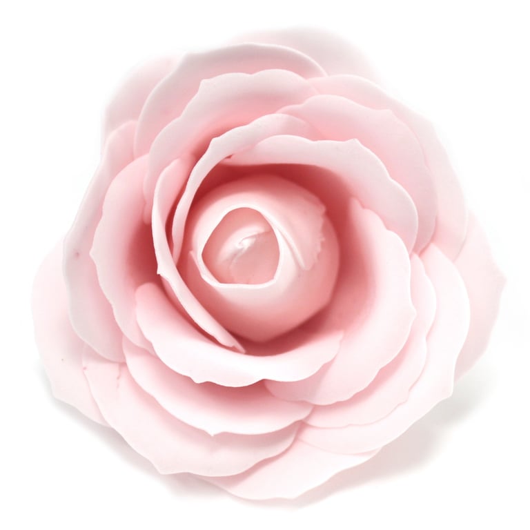 Handmade Large Rose Craft Soap Flowers - Pink Bath Accessory