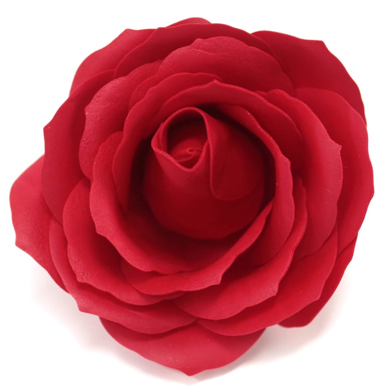 Handmade Craft Soap Flowers - Large Red Rose Soap Petals Decorative Beauty Accessory