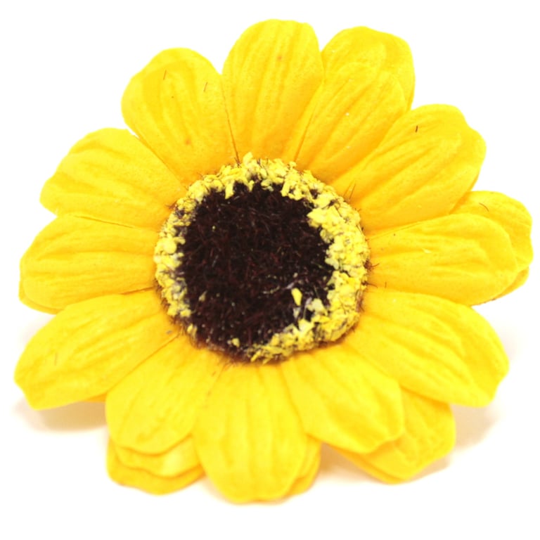 Handmade Small Sunflower Craft Soap Flowers Yellow Decorative Art Piece