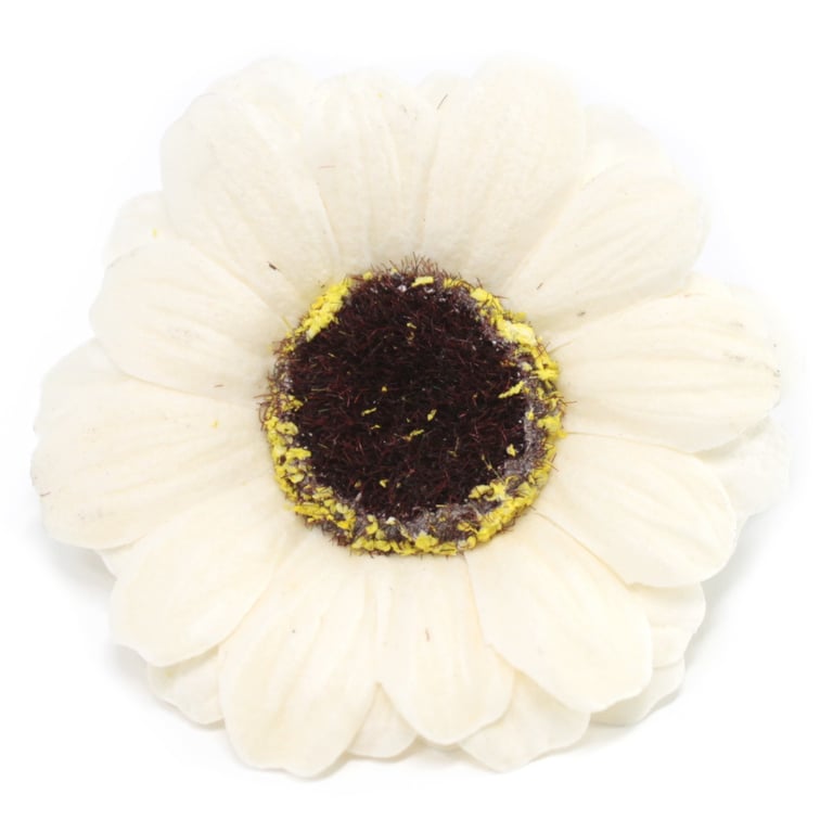 Handmade Ivory Sunflower Craft Soap Flower - Small Home Decor Gift