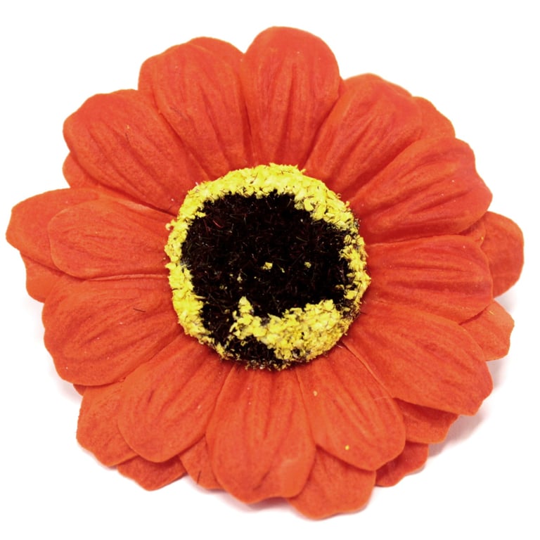 Handmade Small Sunflower Soap Flower - Orange Color Home Decor Decoration