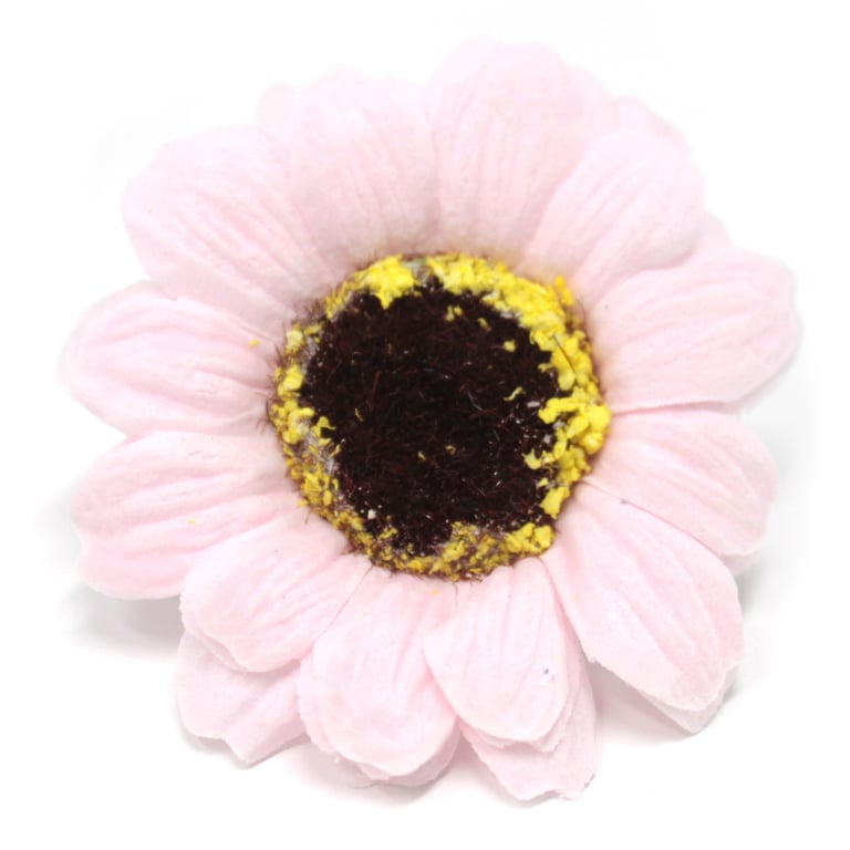 Handmade Small Sunflower Soap Flowers - Pink Bath Gift Set