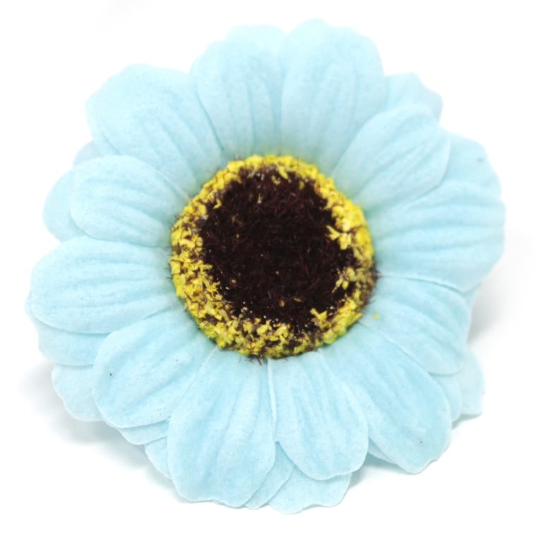 Handmade Small Sunflower Craft Soap Flower - Blue Color Gift Soap Bath Product