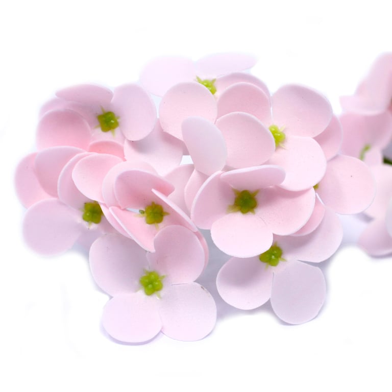 Handmade Hyacinth Bean Craft Soap Flowers - Pink Blooms