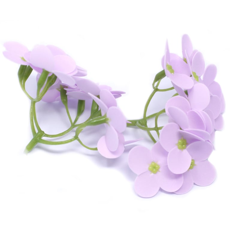 Artisan Craft Soap Flowers - Hyacinth Bean & Lavender Scented Blooms