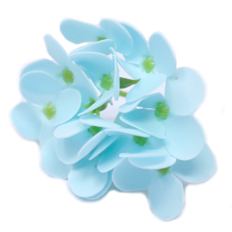Handmade Craft Soap Flowers - Hyacinth Bean in Baby Blue