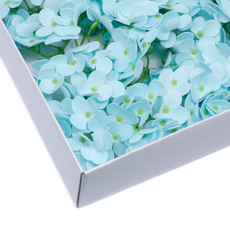 Handmade Craft Soap Flowers - Hyacinth Bean in Baby Blue
