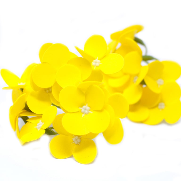 Handmade Hyacinth Bean Yellow Craft Soap Flowers - Perfect Floral Soap Gift