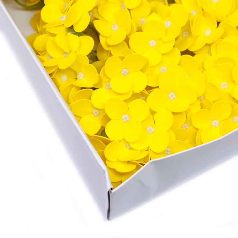 Handmade Hyacinth Bean Yellow Craft Soap Flowers - Perfect Floral Soap Gift