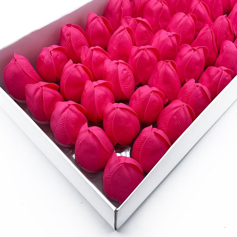 Handmade Craft Soap Flower - Med Tulip Rose Scented Gift
