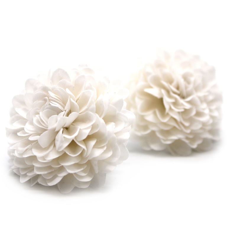 Handmade Small Chrysanthemum White Craft Soap Flower