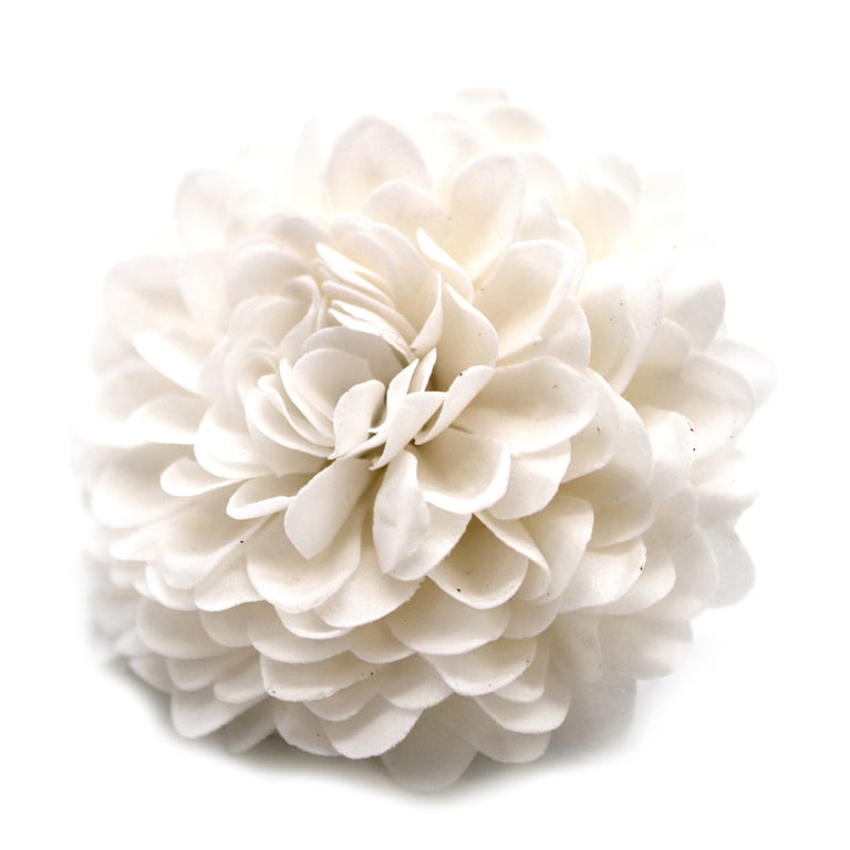 Handmade Small Chrysanthemum White Craft Soap Flower